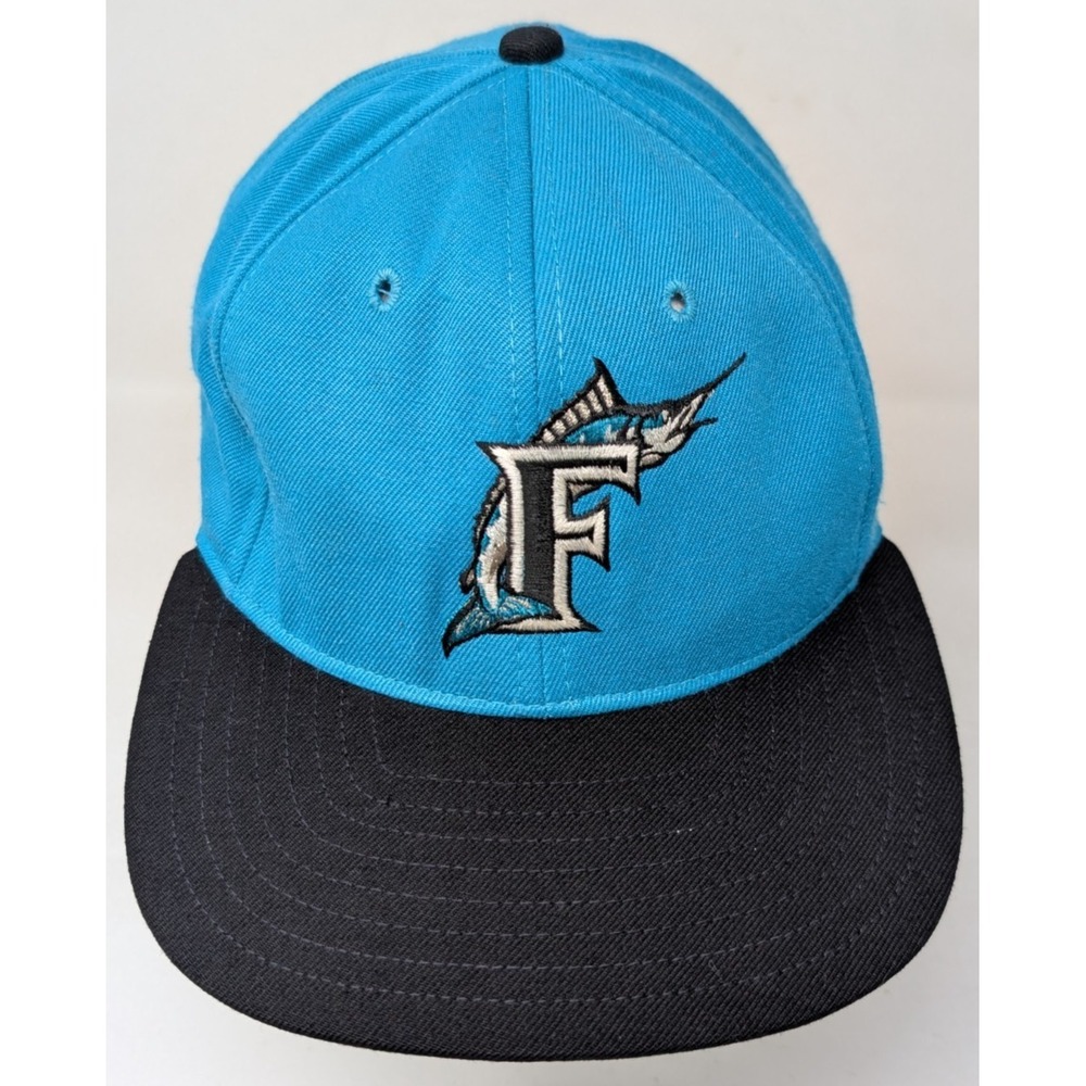 Vintage Florida Marlins Hat Cap Snapback Adjustable Universal Pro‎ Wool USA Made